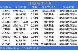 电力板块延续涨势，关注绿色电力（）等产品动向