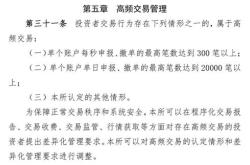 程序化交易新规下的高频交易监管挑战与机遇