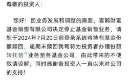 宏利基金管理有限公司关于终止喜鹊财富基金销售有限公司办理旗下基金相关销售业务的公告